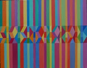 Geometrijska apstrakcija48 100x80 cm